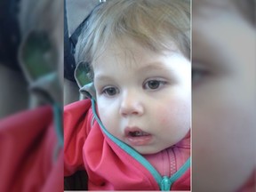 Quebec City police are looking for two-year-old Rosalie Gagnon