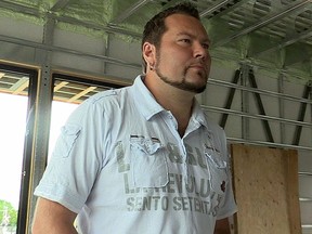 "We know very well what they're going through," says Yannick Gagné of Lac-Mégantic about the citizens of Humboldt, Sask. Gagné is seen in a 2014 file photo at the construction site of the Musi-Café bar.
