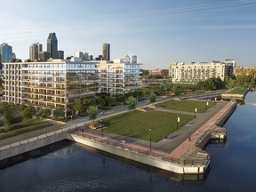 Located on the Lachine canal, Charlotte condominiums offer a serene location.