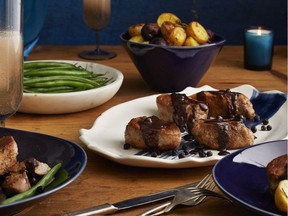 Pork Medallions with Red Wine Juniper Sauce is an easy, inexpensive dish from Christine Tizzard's new cookbook, Honest To Goodness.
