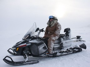 Game warden Michael Cameron in Salluit, the second northernmost Inuit community in Quebec.