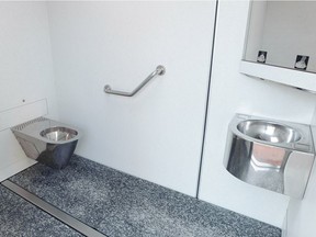 A self-cleaning public toilet. TMAX model.