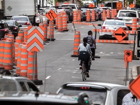 All northbound traffic will be blocked on Cavendish Blvd. between St-Jacques and Sherbrooke St. W. starting at 8:30 a.m. Friday.