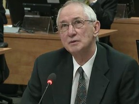 Roger Desbois testifies before the Charbonneau Commission in Montreal on, May 22, 2013.