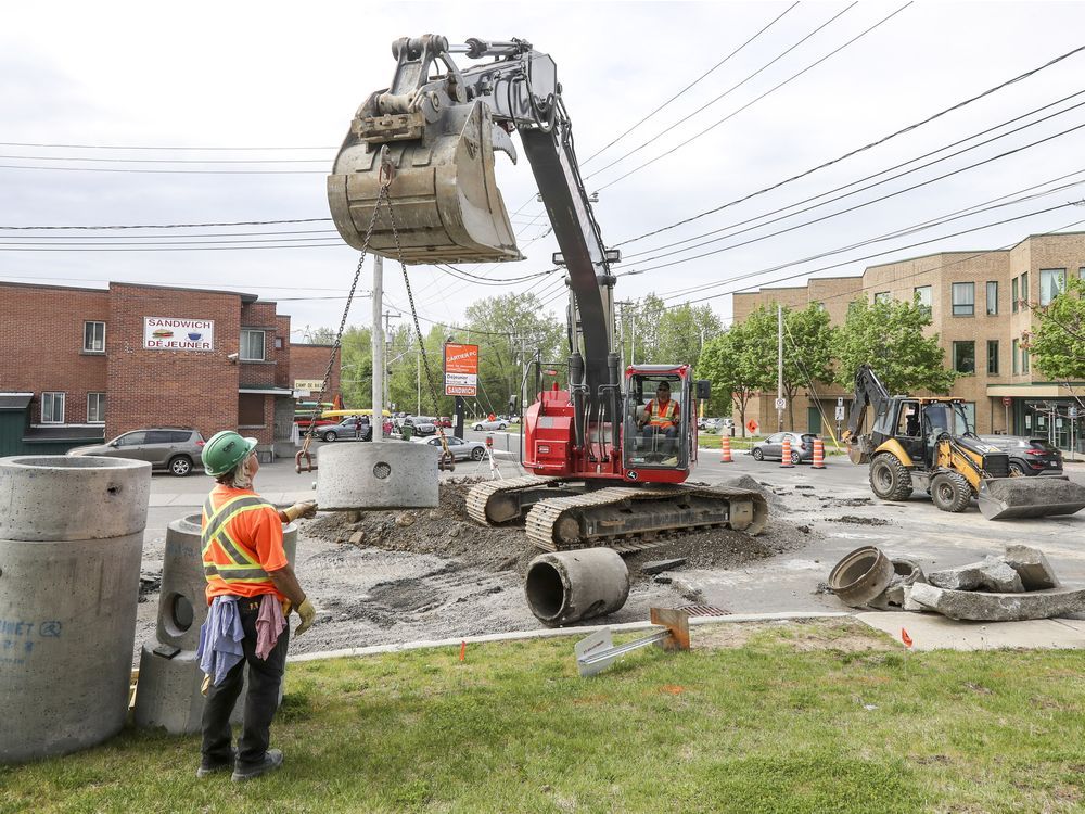 PointeClaire Village set for six more weeks of road construction