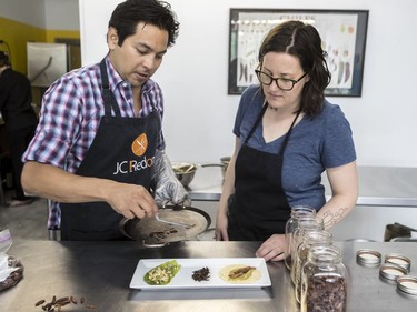 Chef José-Carlos Redon, who is visiting from Mexico, where he is a sustainable insect farmer, and Maurin Arellano, owner of Maurin Cuisine in Montreal, have organized a series of events during an edible bugs week.