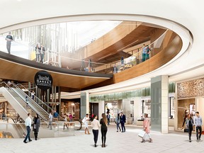 A simulation of Time Out Market Montreal, set to open in late 2019 in the Eaton Centre.