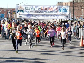 Participants get moving in the 1K kids' run at the Sudbury Rocks event in May 2018. Children don't have to wait until recess or the end of the school day to enjoy outdoor activity, as proved by the Daily Mile program, which has been adopted by 3,600 elementary schools worldwide.