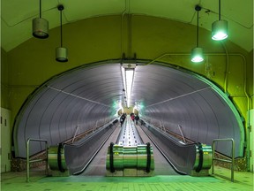 The Beaudry stop on Montreal's metro Green Line in Montreal, 2016.