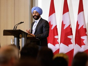 Innovation minister Navdeep Bains