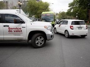 Traffic tie-up in Sud-Ouest borough during the C2 Montréal event.