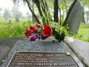 The tomb of Joseph Guibord, who in the 19th century was excommunicated.