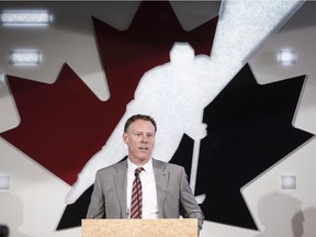 Sean Burke was co-general manager of Team Canada at the 2018 IIHF World Hockey Championship.