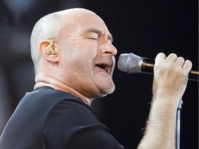 Phil Collins at Montreal's Olympic Stadium with Genesis in September 2007.