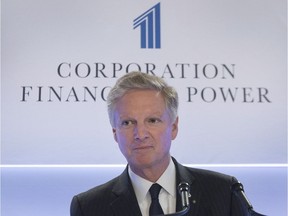 Power Financial executive co-chairman Paul Desmarais Jr., get set to start the company's annual meeting Thursday, May 10, 2018 in Montreal.