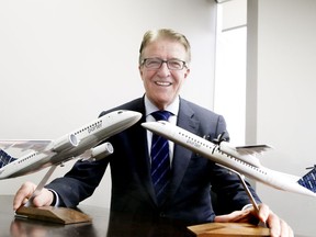 Robert Deluce, Porter Airlines, CEO and President, at Billy Bishop Toronto City Airport.