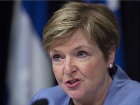 Auditor-general Guylaine Leclerc, seen in a 2016 file photo, also says Quebec's total debt is actually $10 billion higher than the government says.