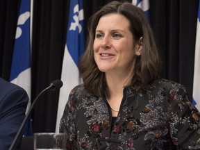 Quebec Justice Minister Stéphanie Vallée, seen in a file photo, says 235 people were admitted to the program for drug addicts and alcoholics since 2012 and 53 were able to meet all of its objectives.