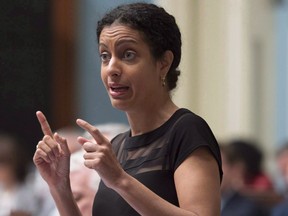 Dominique Anglade, seen in a file photo, says the government will work to ensure that aluminum production continues and that the industry can continue exporting, despite U.S. tariffs.