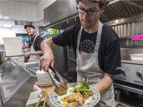 Dishes are prepared in the kitchen of the NDG Food Depot, which is being rebranded the Depot Community Food Centre.