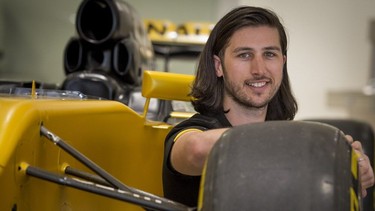 MONTREAL, QUE.: JUNE 6, 2018 -- Matthew Crossan, at Spinelli INFINITI in Pointe-Claire Wednesday, June 6, 2018.  Crossing is the 2017 winner of the Infiniti Engineering Academy and is currently doing an internship with Infiniti and the Renault F1 race team (Peter McCabe / MONTREAL GAZETTE) ORG XMIT: 60794