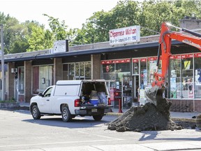 Pointe-Claire's demolition committee has approved a demolition permit for the Walton Ave. strip mall, pictured.