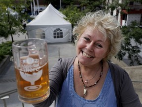 Jeannine Marois at Mondial de la bière, palais des congres, montreal beer festival