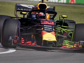 Toro Rosso driver Max Verstappen of Netherlands during Canadian Grand Prix practice at Circuit Gilles Villeneuve in Montreal on Friday, June 8, 2018.