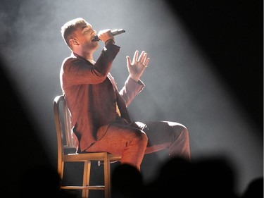 Sam Smith in concert at the Bell Centre in Montreal on Tuesday June 19, 2018.
