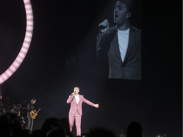 Sam Smith in concert at the Bell Centre in Montreal on Tuesday June 19, 2018.