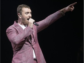 Sam Smith in concert at the Bell Centre in Montreal on Tuesday June 19, 2018.