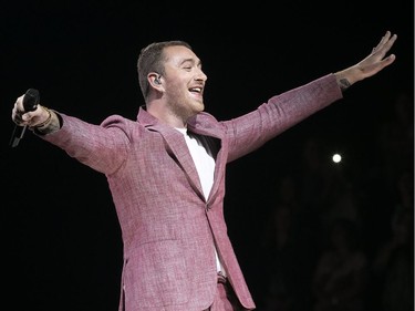 MONTREAL, QUE.: JUNE 19, 2018 --  Sam Smith in concert at the Bell Centre in Montreal on Tuesday June 19, 2018. (Pierre Obendrauf / MONTREAL GAZETTE) ORG XMIT: 60808 - 3886