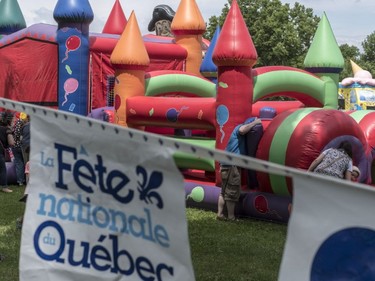 Fête nationale activities at Parc Joseph-Paré in Montreal on Sunday, June 24, 2018.