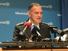 Montreal police chief Philippe Pichet in 2017.
