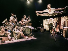 Lederhosen-wearing acrobats and manic cyclists will be performing Scotch and Soda at Théâtre St-Denis from July 10 to 21.