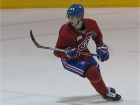 Joni Ikonen takes part in Canadiens development camp at the Bell Sports Complex in Brossard on July 3, 2017.
