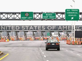 The United States border crossing is shown Wednesday, December 7, 2011 in Lacolle, Que., south of Montreal.