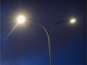 Bruno Stenson says the street lights outside his Saint-Laurent home have been inconsistent.