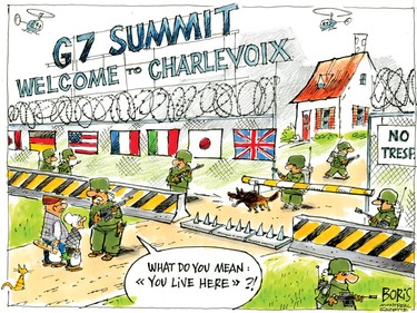 Editorial cartoon by Boris for June 8, 2018