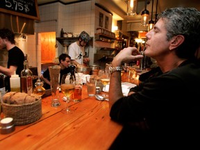 At Au Pied de Cochon, Anthony Bourdain found his perfect Montreal meal. The Plateau bistro/brasserie "is a complete reflection of my world view," he said.
