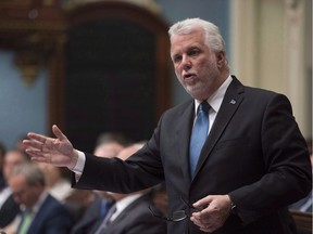 quebec premier Philippe Couillard, protectionism, quebec jobs, trade police, donald trump, tariffs