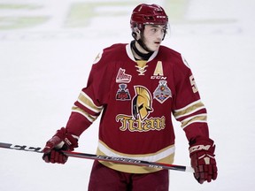 Acadie-Bathurst Titan's Noah Dobson was the top-scoring defenceman in the Memorial Cup (two goals, five assists in four games) as he helped the Acadie-Bathurst Titan win the title.