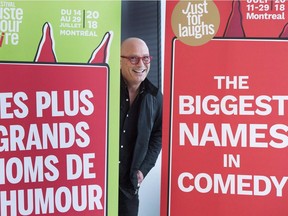 Comedian Howie Mandel, one of the new co-owners of the Just for Laughs comedy festival, is seen at the company's headquarters Tuesday, May 15, 2018 in Montreal.