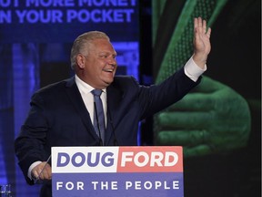 Newly elected Ontario premier Doug Ford says Prime Minister Justin Trudeau has created a “mess” by welcoming “illegal border-crossers.”
