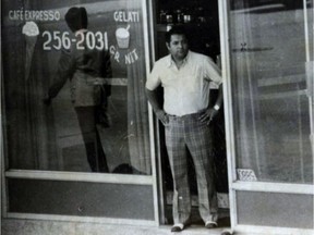 Paolo Violi was the powerful Calabrian boss of Montreal’s Mafia until he was murdered in 1978 by members of the Rizzuto crime family. He is shown here at his bar on Jean Talon St. in 1975.