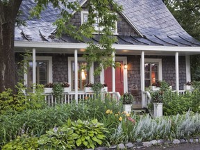 The house, built in 1809, is covered with a sheet metal roof and cedar shingles cladding that has taken on a beautiful, aged sheen over the years.