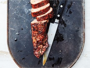 Mark Bittman's How to Grill Everything, Pomegranate-Honey Pork Tenderloin, recipe