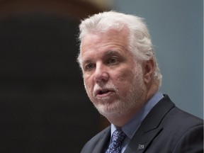 "I think it was time to send a signal (to the U.S.) that enough is enough," says Premier Philippe Couillard, shown in a file photo.