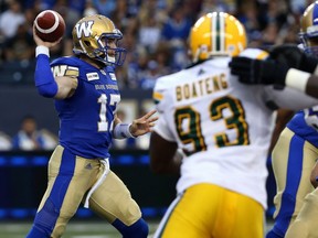 Last week against the Eskimos, Bombers rookie QB Chris Streveler started slow, but finished the game with 178 passing yards and three touchdowns. He also had seven carries for 30 yards, but he was intercepted twice and the Bombers lost 33-30 to Edmonton.