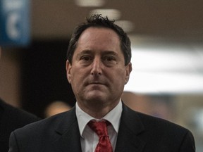 Former Montreal mayor Michael Applebaum was found guilty of eight out of 14 counts at the Palais de Justice in Montreal, on Jan. 26, 2017.